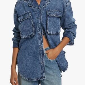 Izzie Cargo Denim Shirt M
